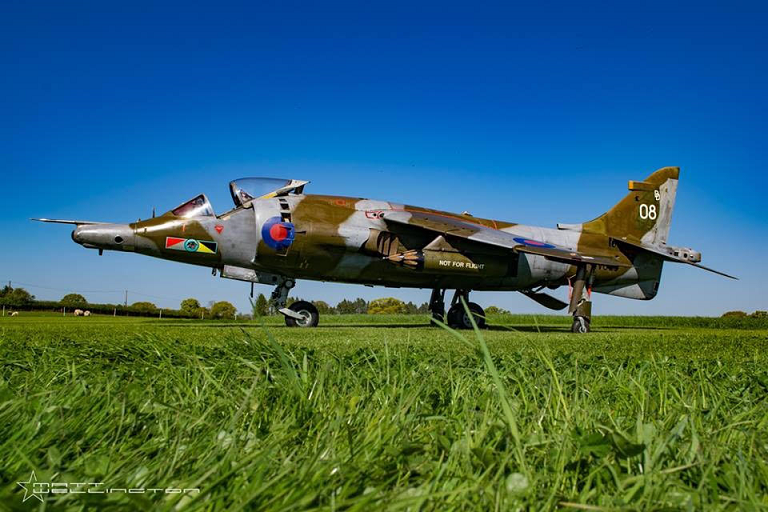 The fighter jet regularly maintained and is now able to taxi around Millington's airstrip